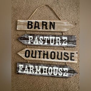 Wood sign
